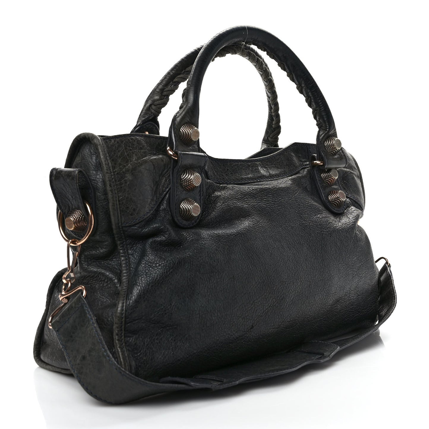 Agneau Giant 21 Rose Gold Hardware City Anthracite