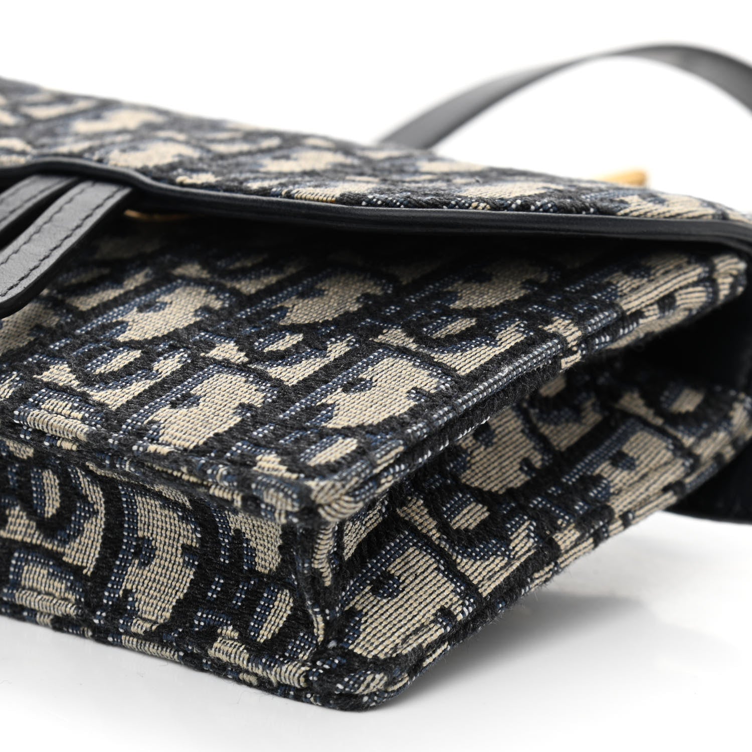 Christian Dior Oblique Saddle Belt Bag Blue 8 of 9