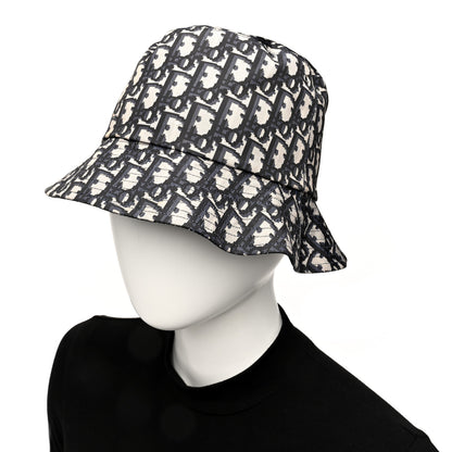 Christian Dior Oblique Reversible Teddy-D Brim Bucket Hat Blue 2 of 13
