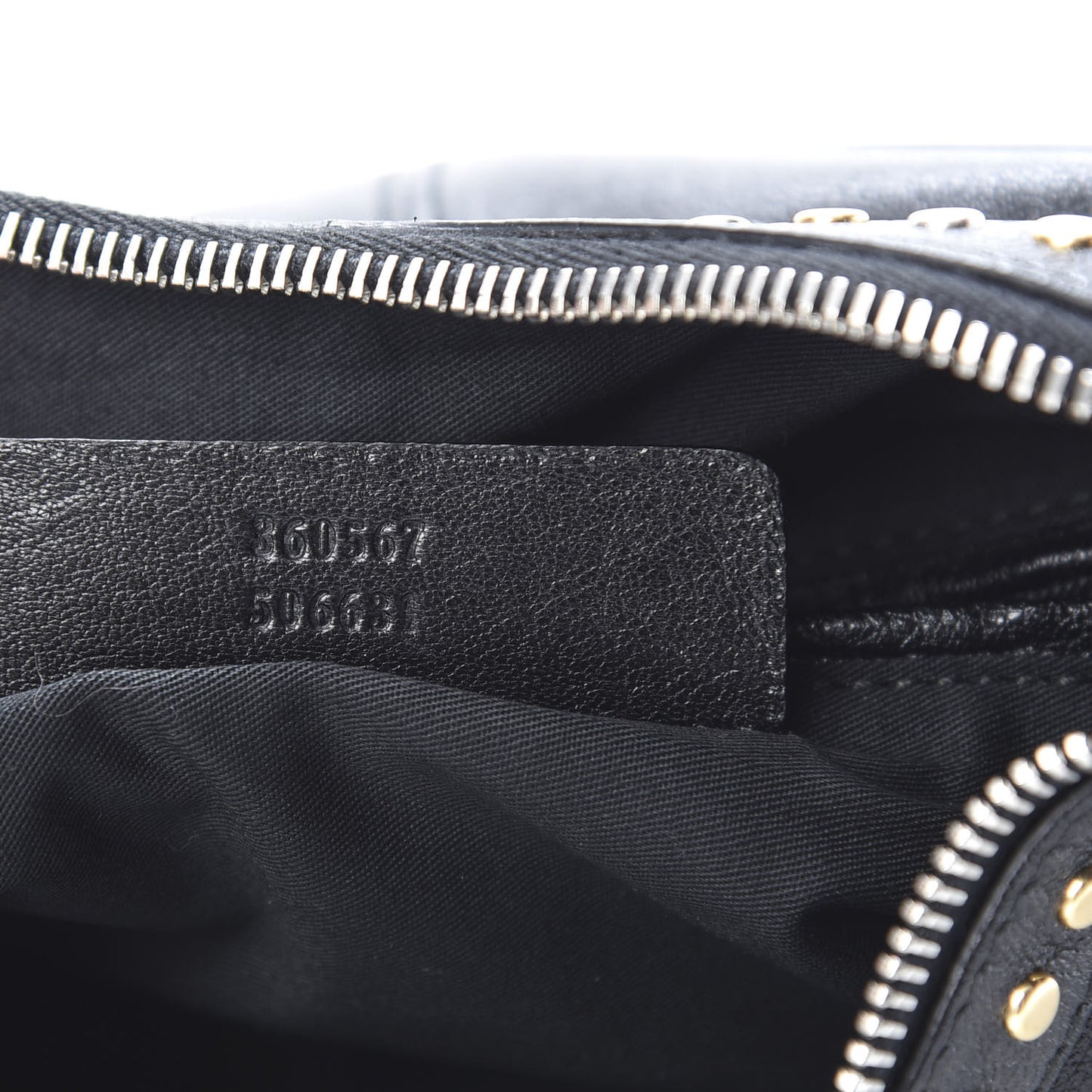 Calfskin Studded De Manta Clutch Black