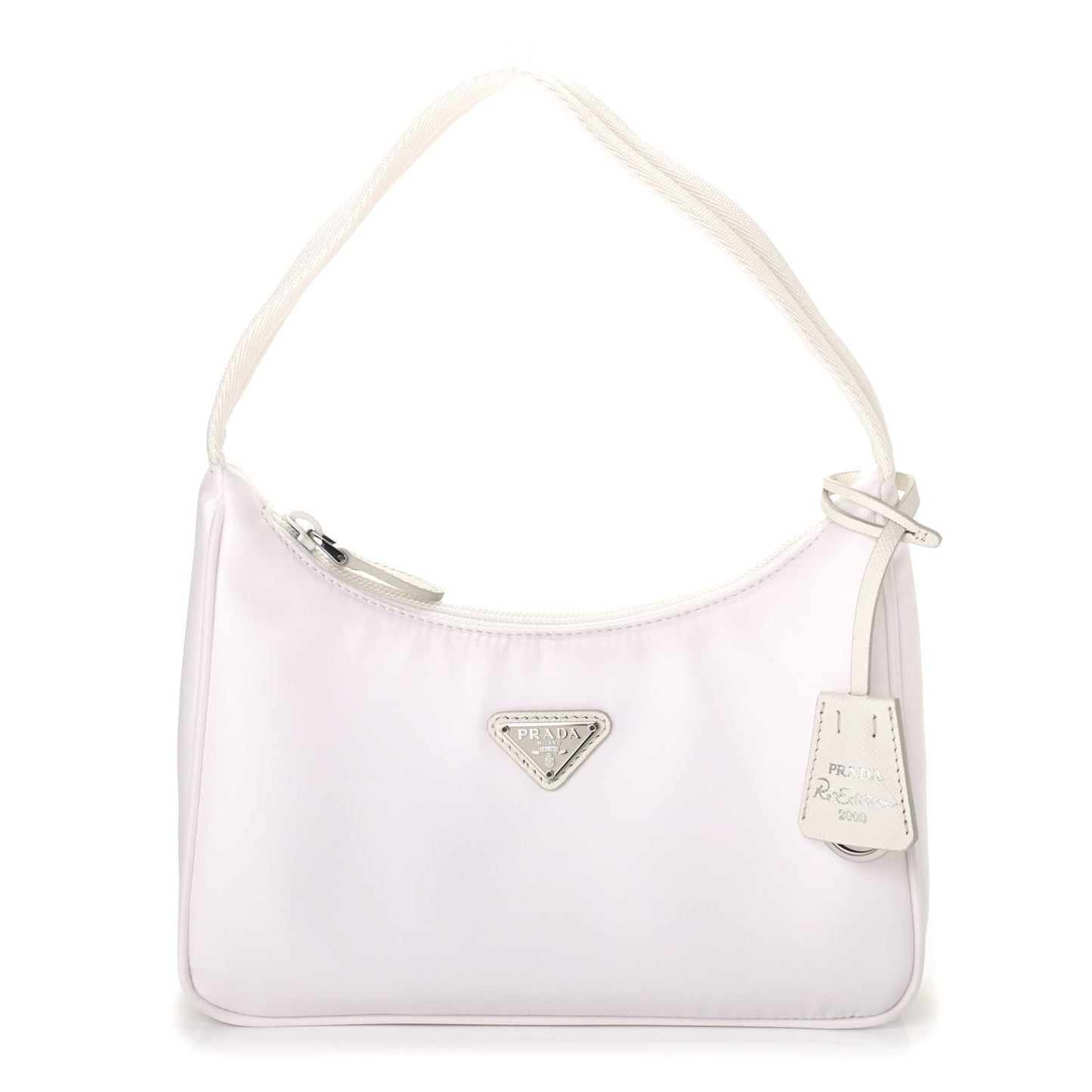 Tessuto Nylon Mini Re-Edition 2000 Bag White