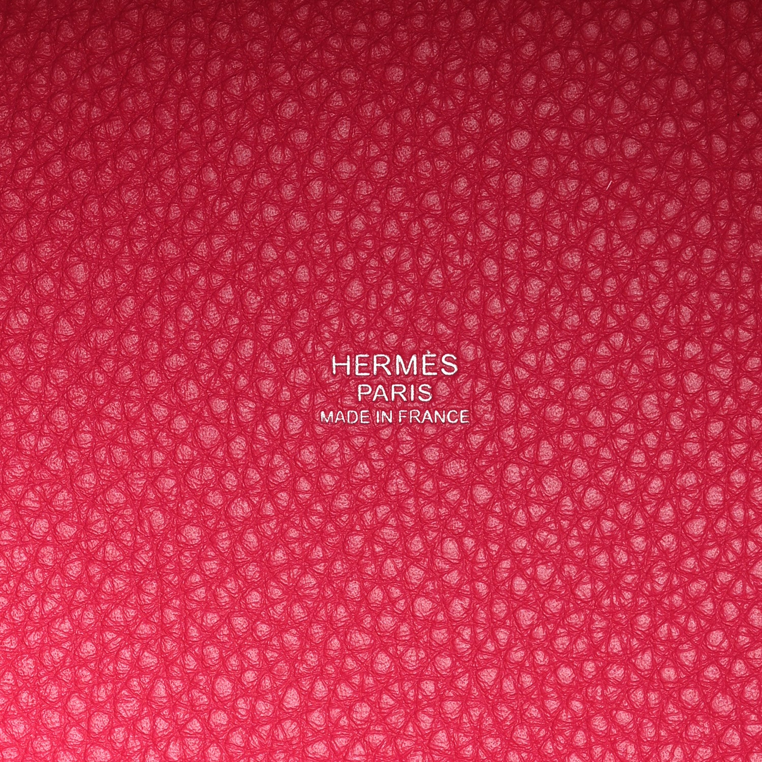 Hermes Taurillon Clemence Swift Eclat Picotin Lock 22 MM Framboise Rouge Sellier 6 of 12