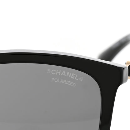Chanel Acetate Calfskin Square Sunglasses 5546-Q Black 7 of 8