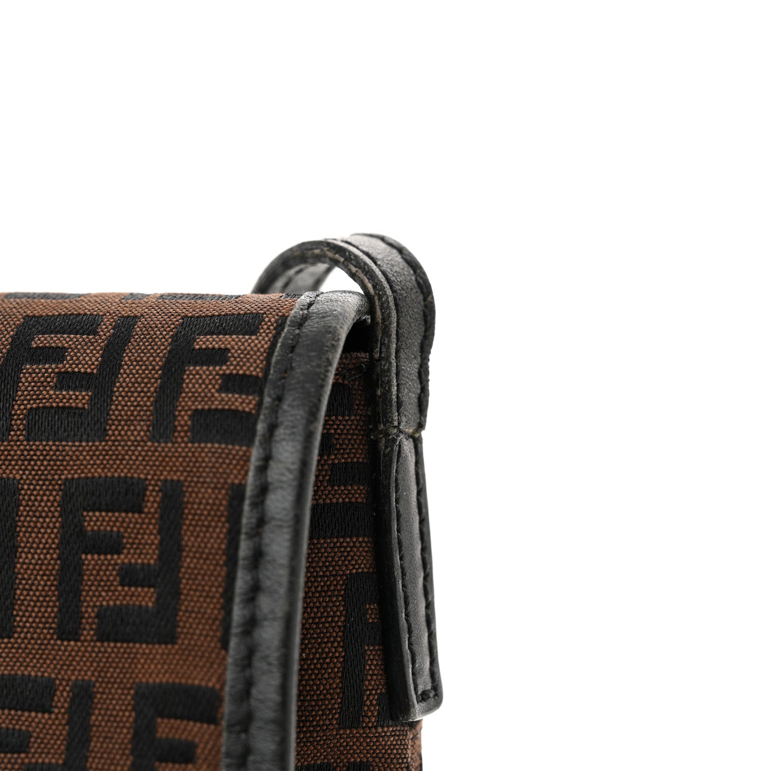 Fendi Zucchino Vitello Baguette Crossbody Tobacco Moro 11 of 12