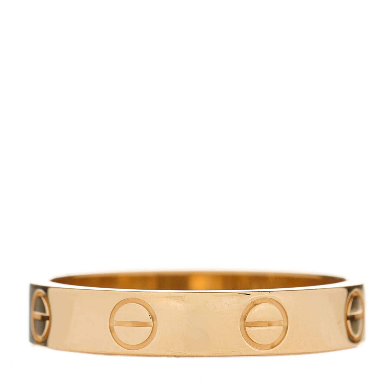 Cartier 18K Yellow Gold 3.5mm LOVE Wedding Band Ring 53 6.25 2 of 3