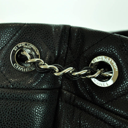 Chanel Washed Caviar Timeless Large Shopping Tote Black 12 of 12