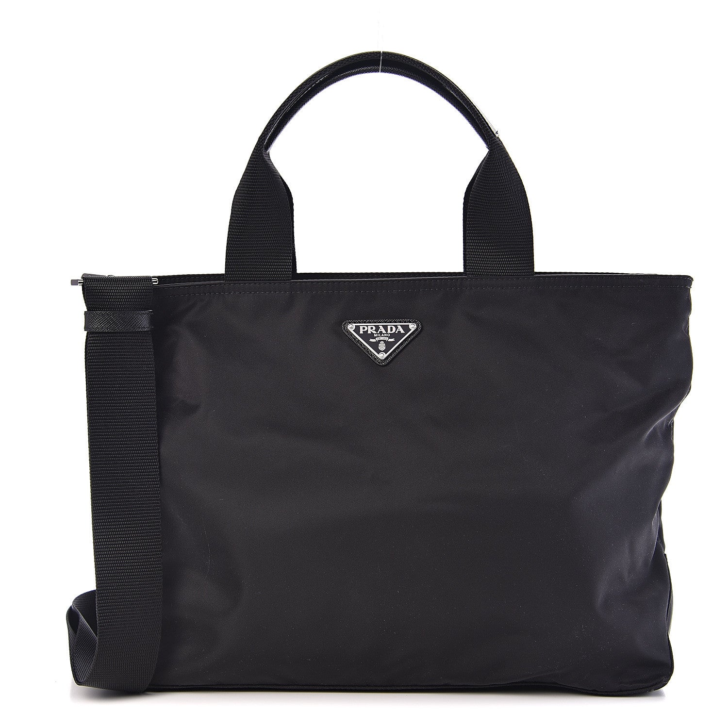 Prada Tessuto Nylon Tote Black 1 of 8