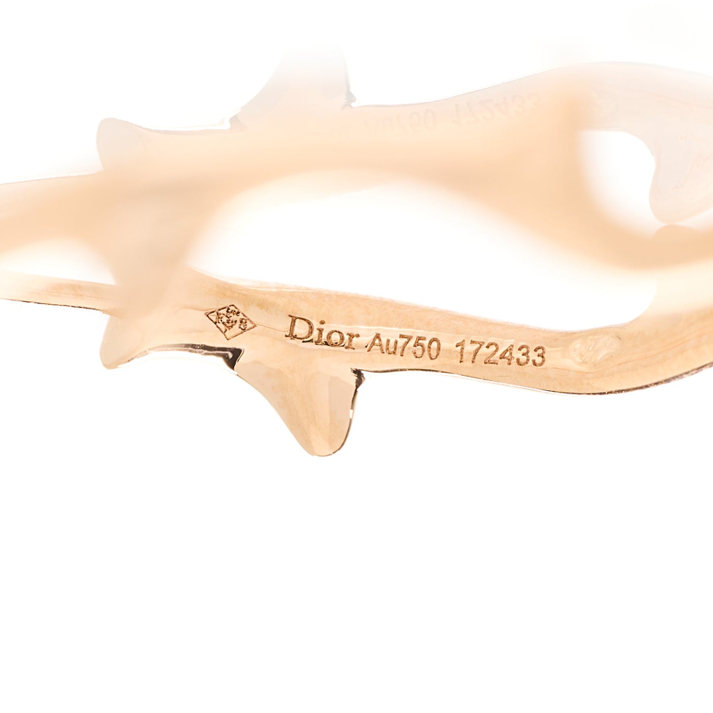 18K Rose Gold Large Bois de Rose Hoop Earrings