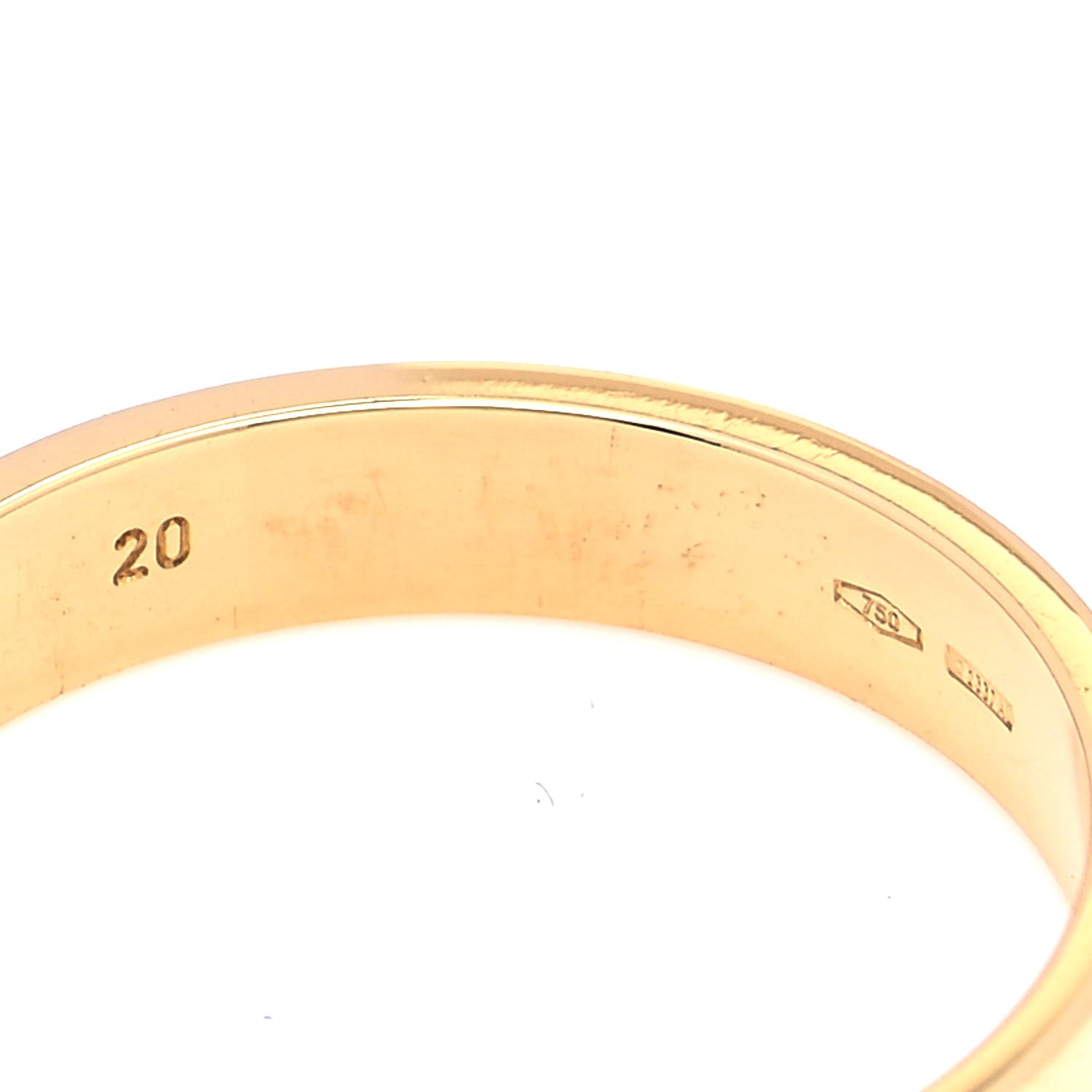 Gucci 18K Yellow Gold 4mm Icon Thin Band Ring 60 9 5 of 5