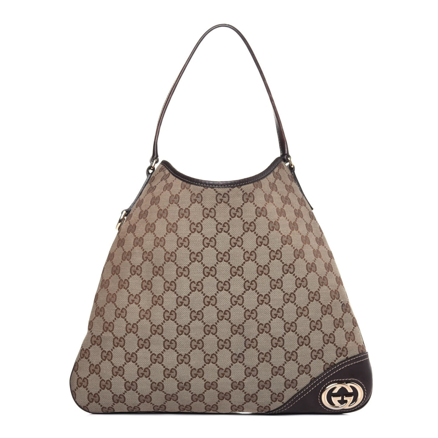 Monogram Medium New Britt Hobo Dark Brown