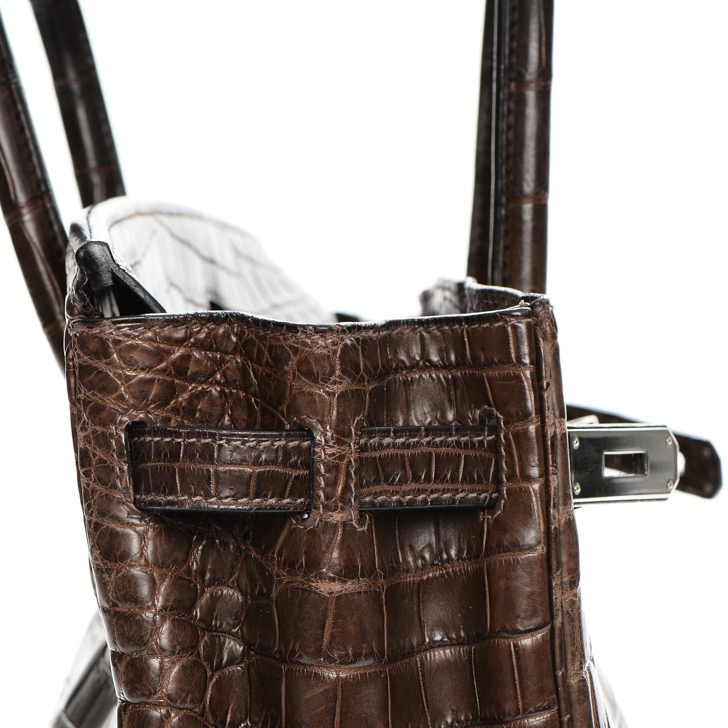 Hermes Matte Niloticus Crocodile Birkin 30 Chocolate 17 of 27
