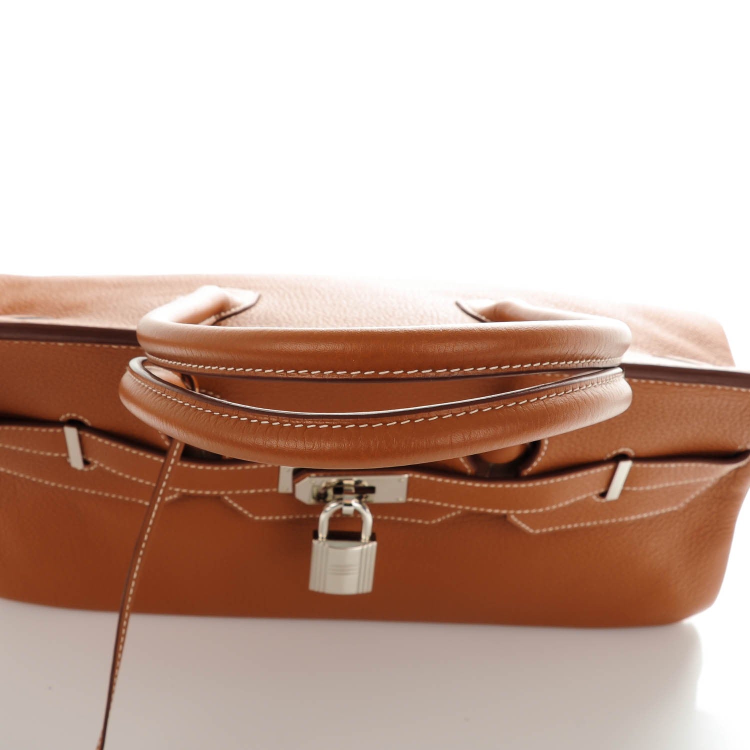 Hermes Taurillon Clemence JPG Shoulder Birkin II 42 Gold 10 of 26