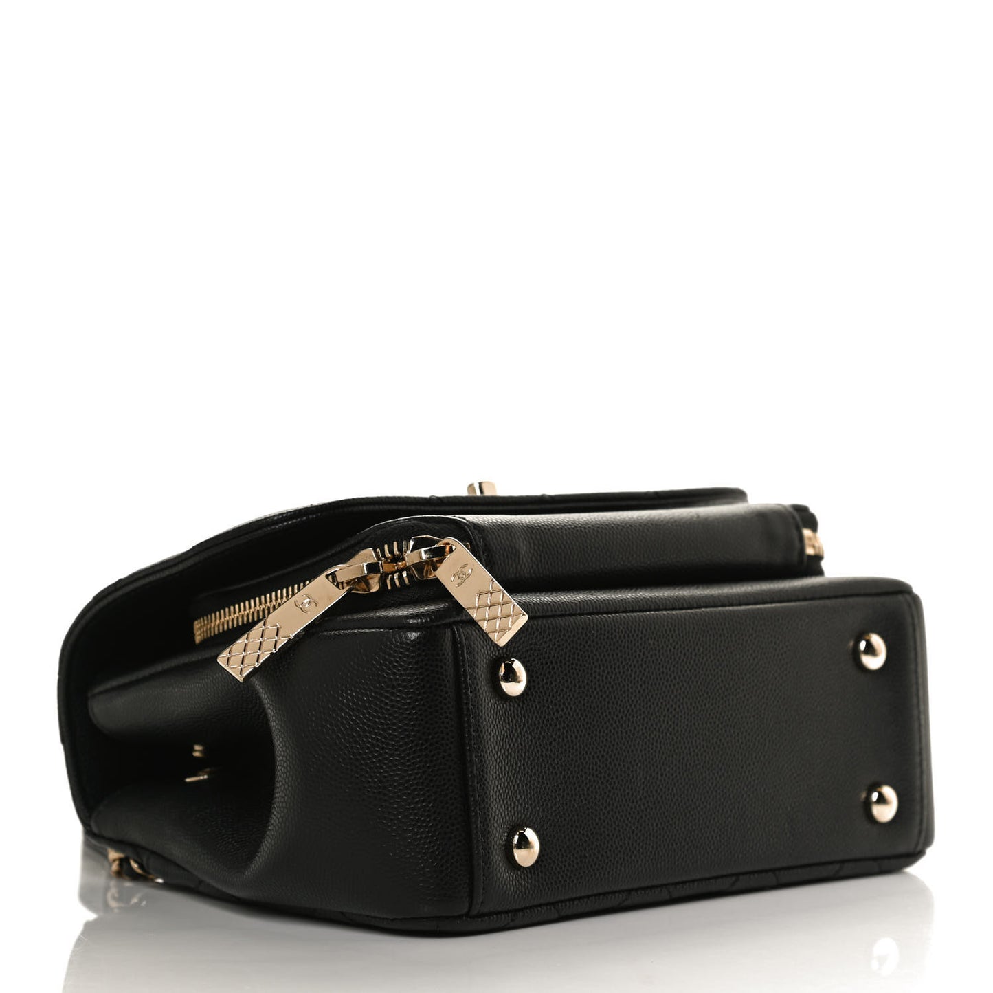 Caviar Quilted Small Business Affinity Flap Black
