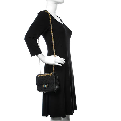 Chanel Aged Calfskin Quilted 2.55 Reissue Mini Flap Black 2 of 10