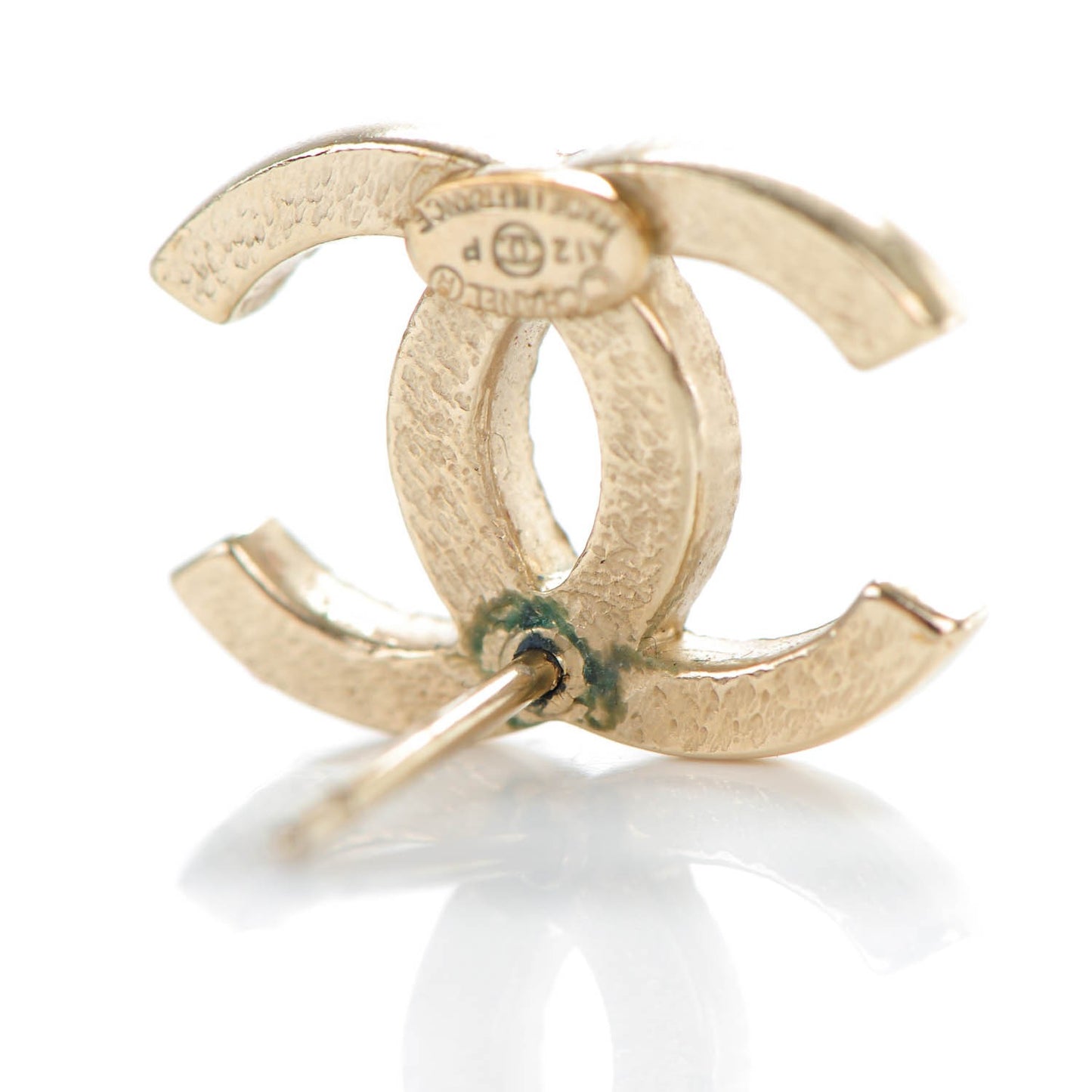 Crystal CC Earrings Gold
