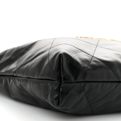 Chanel Shiny Calfskin Quilted Chanel 22 Black 10 of 11
