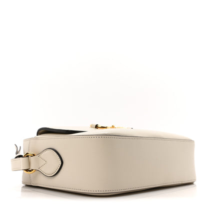 Gucci Azalea Calfskin Small Horsebit 1955 Shoulder Bag Mystic White 4 of 11
