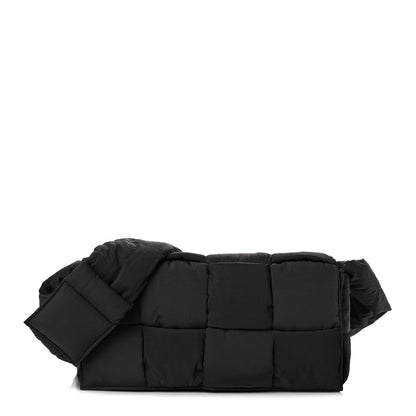 Bottega Veneta Nylon Intrecciato Padded Tech Cassette Bag Black 2 of 10