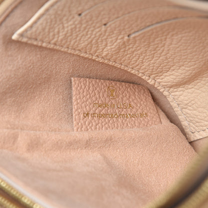 Louis Vuitton Empreinte Double Zip Pochette Beige Rose Creme 8 of 9