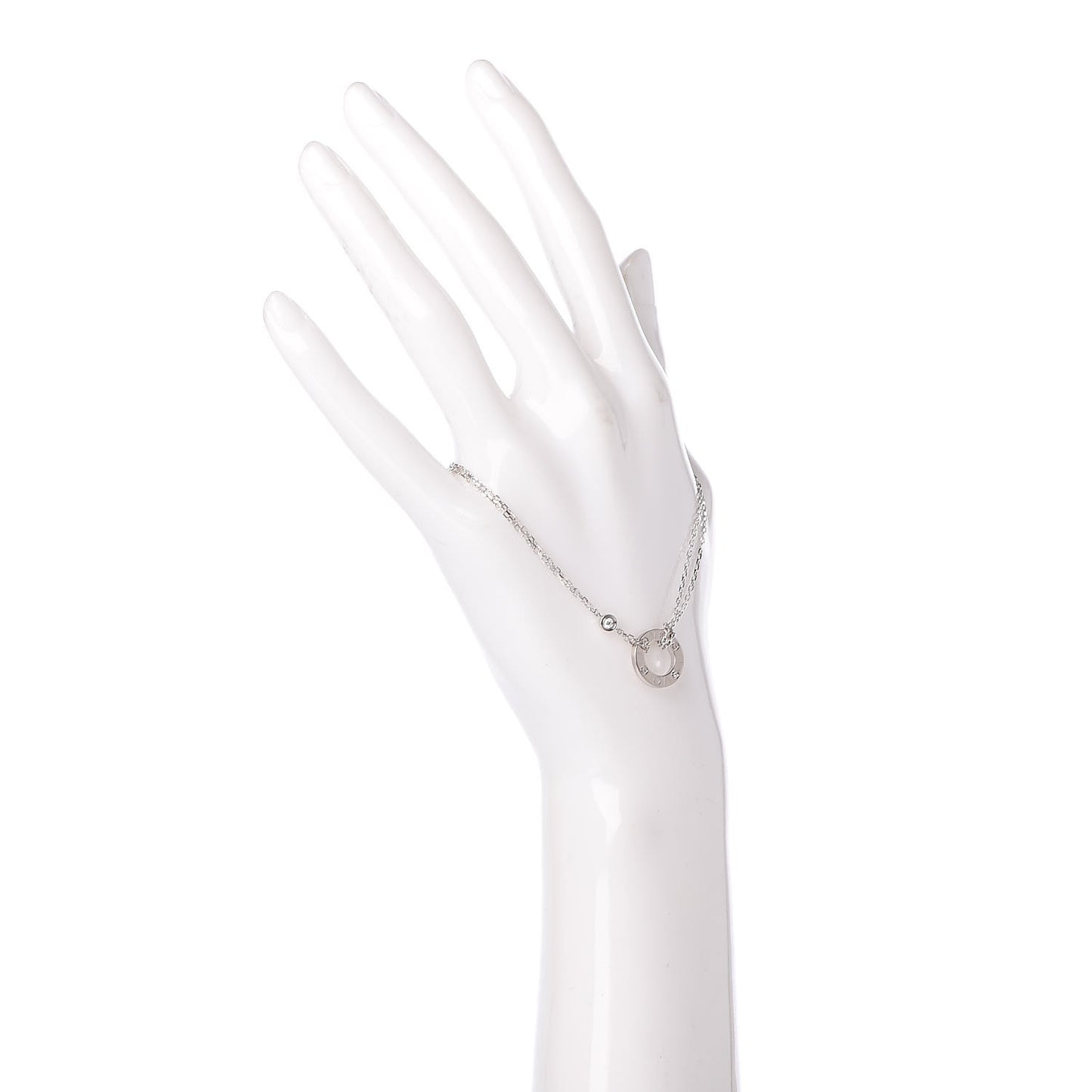 18K White Gold Diamond LOVE Bracelet
