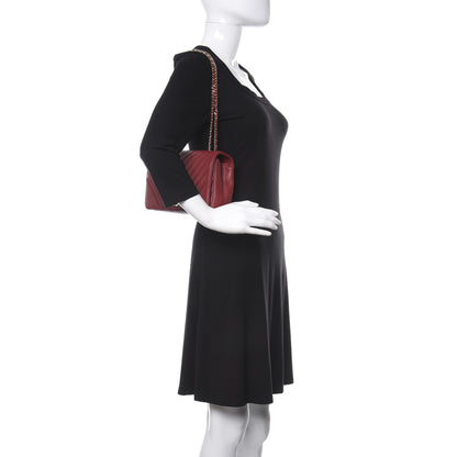 Chanel Calfskin Chevron Quilted Small Statement Flap Red 2 of 11