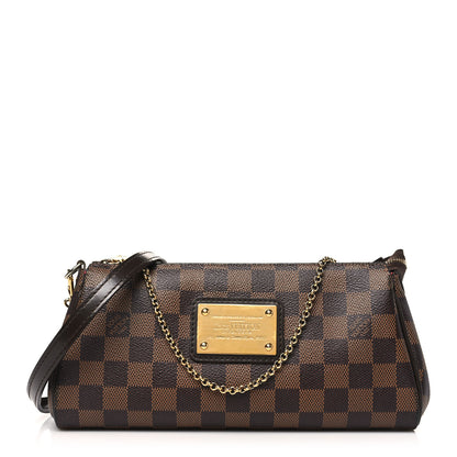 Louis Vuitton Damier Ebene Eva Clutch 1 of 10