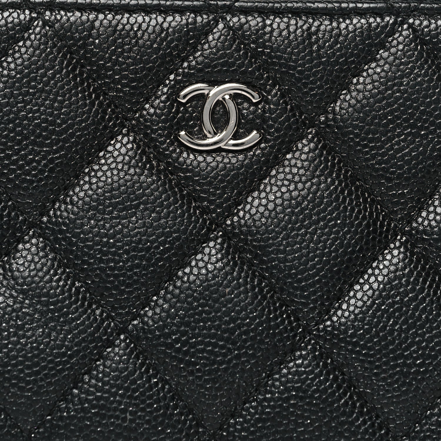 Chanel Caviar Quilted Small Cosmetic Case Black 8 of 8