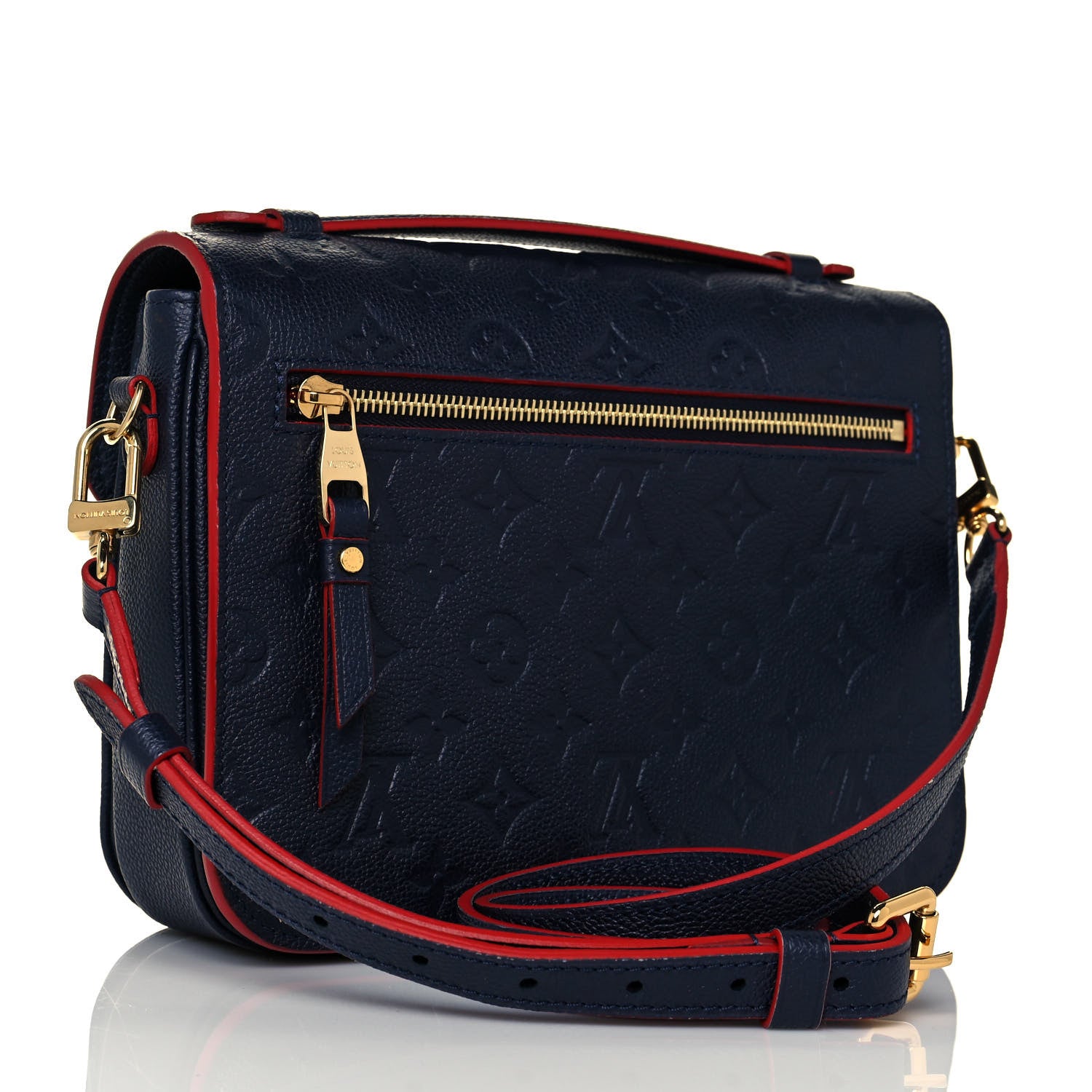 Louis Vuitton Empreinte Pochette Metis Marine Rouge 3 of 12