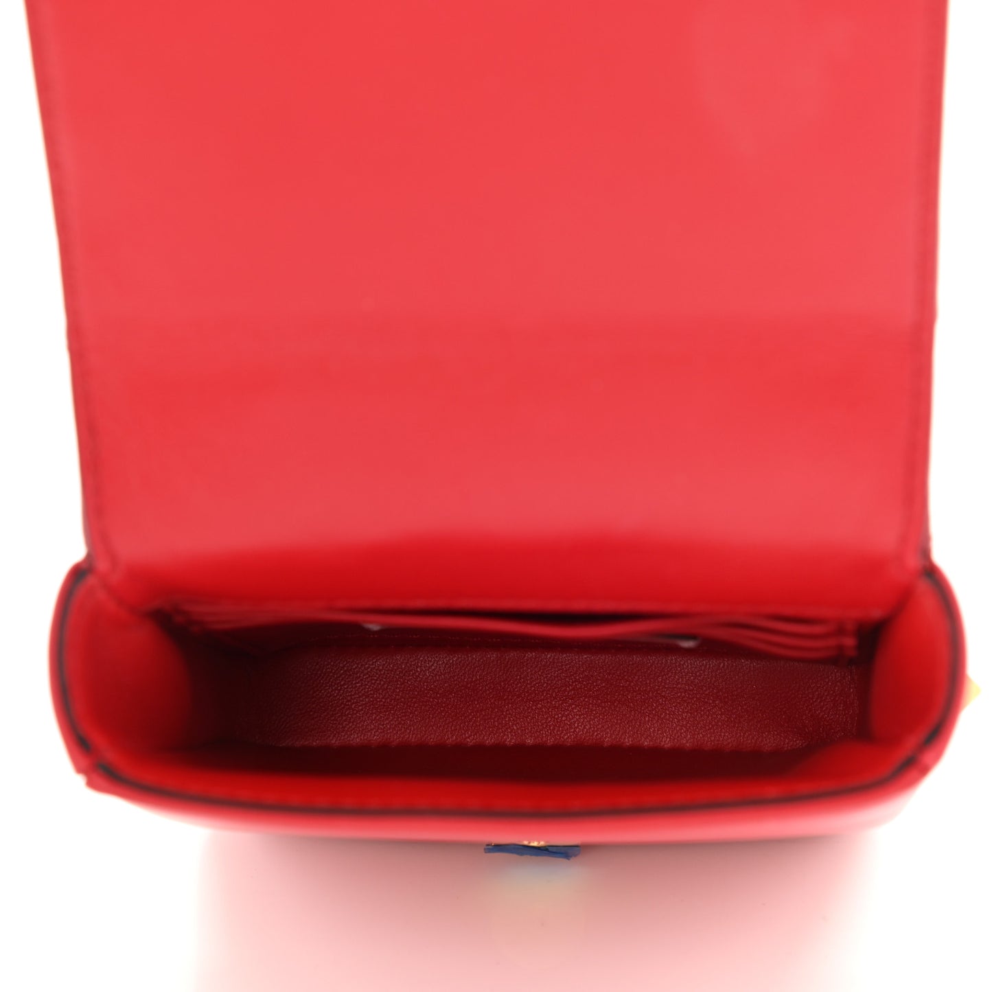 Nappa Mini Roman Stud Chain Bag Rouge Pur