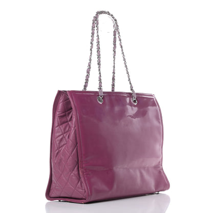 Chanel Vinyl Lipstick Tote Purple 3 of 20