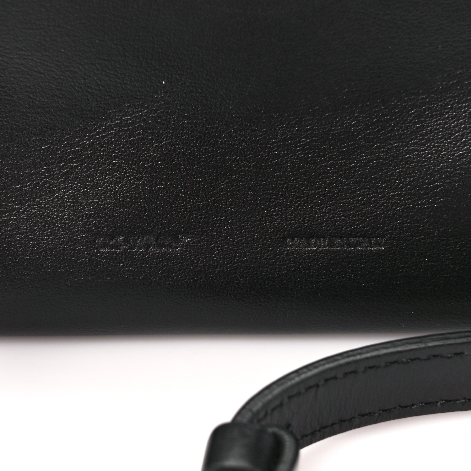 Off-White Calfskin Diag Small Binder Clip Crossbody Black 9 of 12