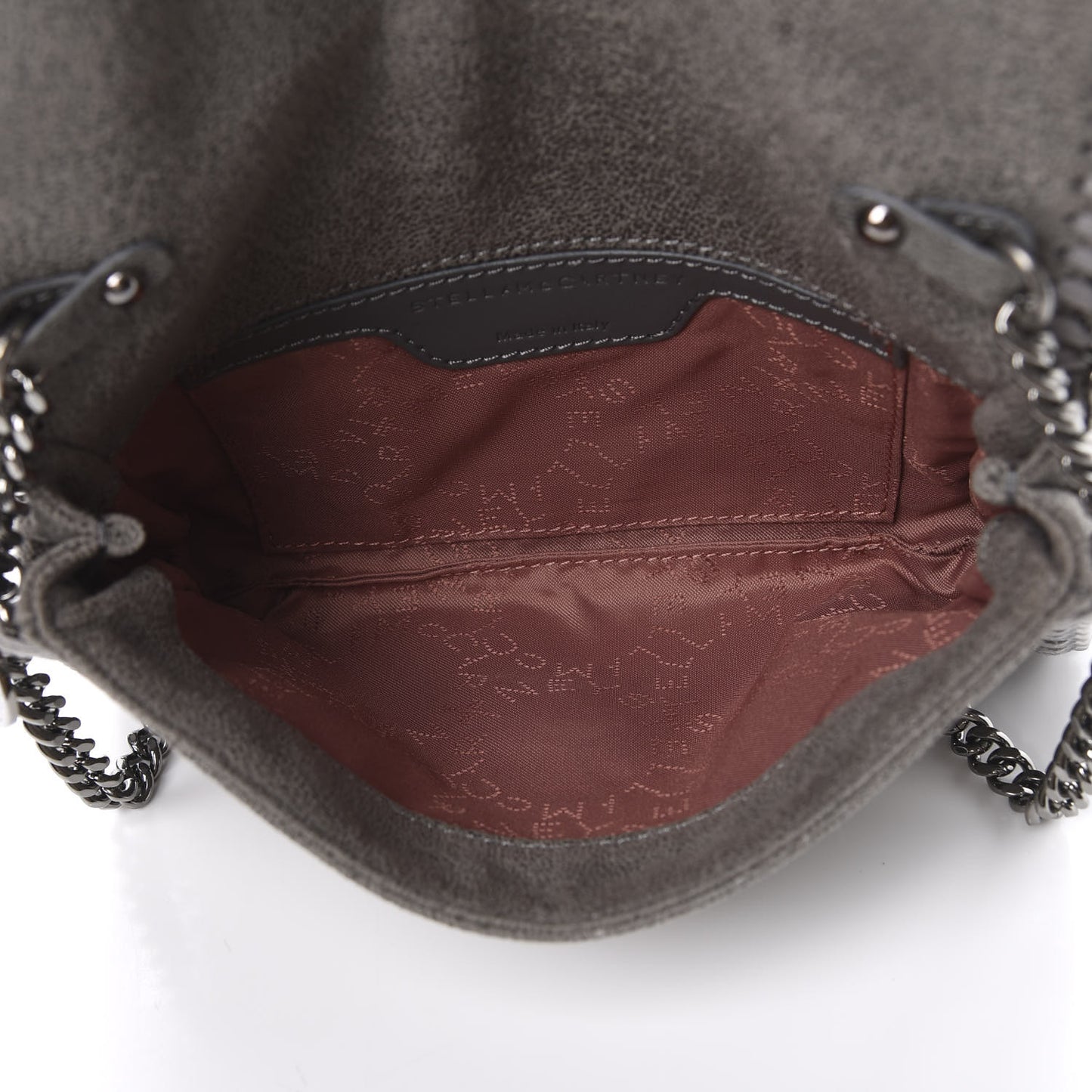 Shaggy Deer Falabella Crossbody Bag Light Grey