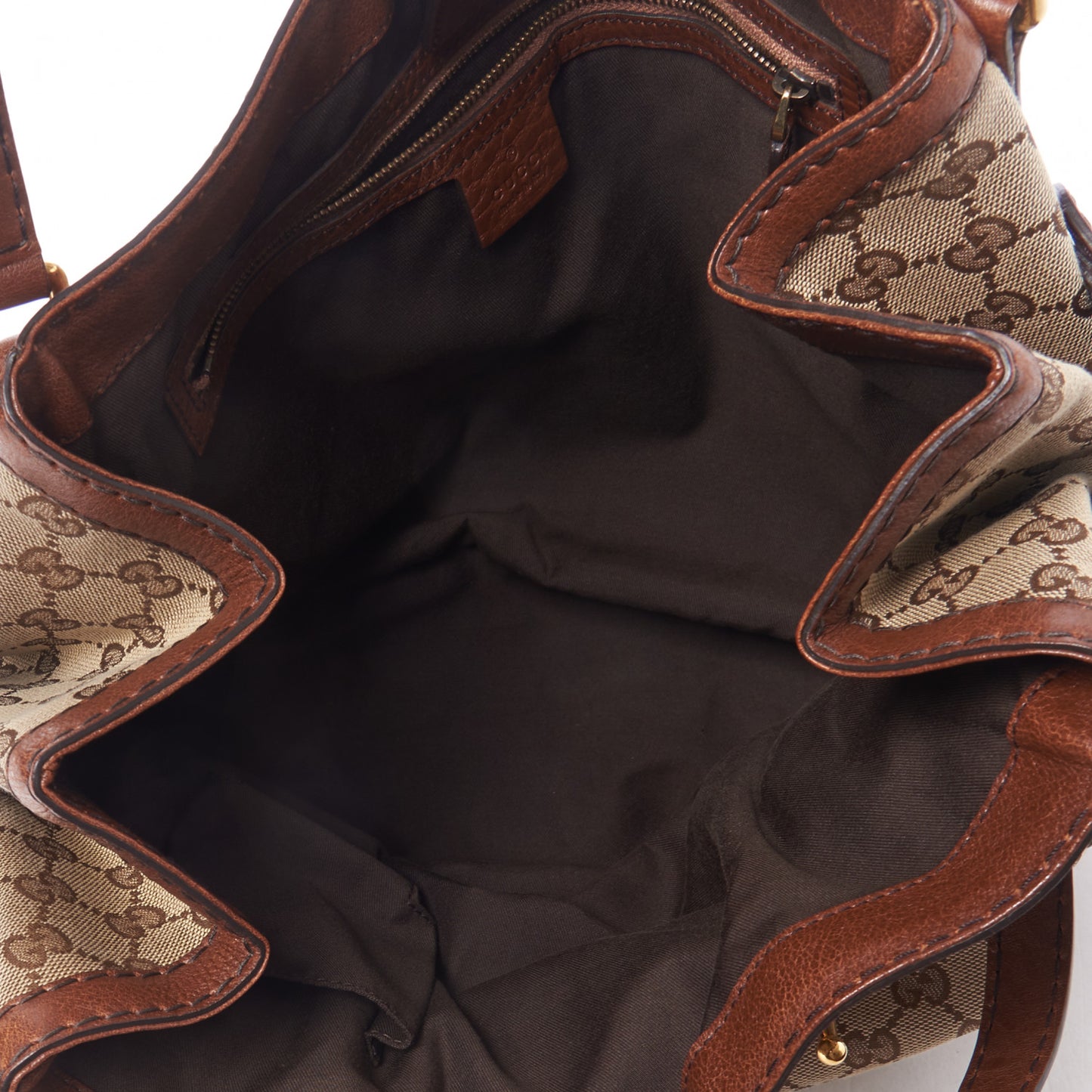 Monogram Medium Jockey Tote Dark Brown