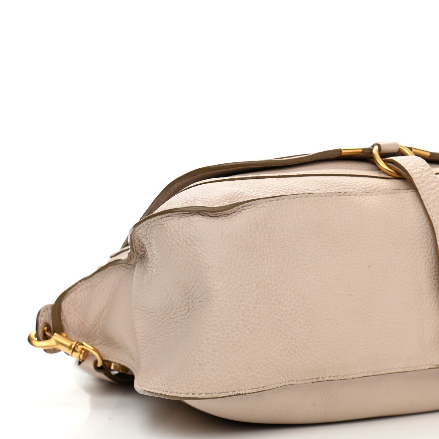 Calfskin Medium Marcie Satchel Powder Beige