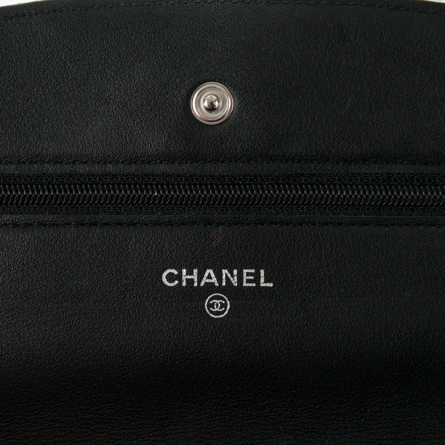 Chanel Patent Quilted Brilliant Wallet On Chain WOC Black 6 of 8