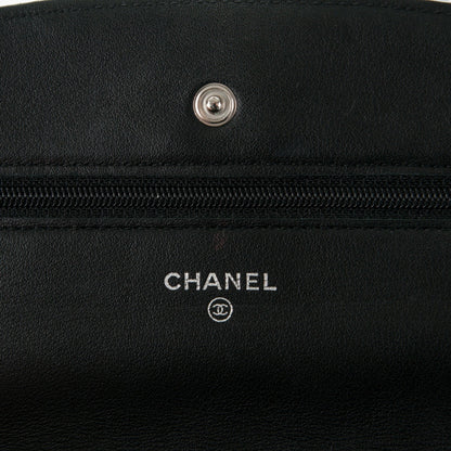 Chanel Patent Quilted Brilliant Wallet On Chain WOC Black 6 of 8