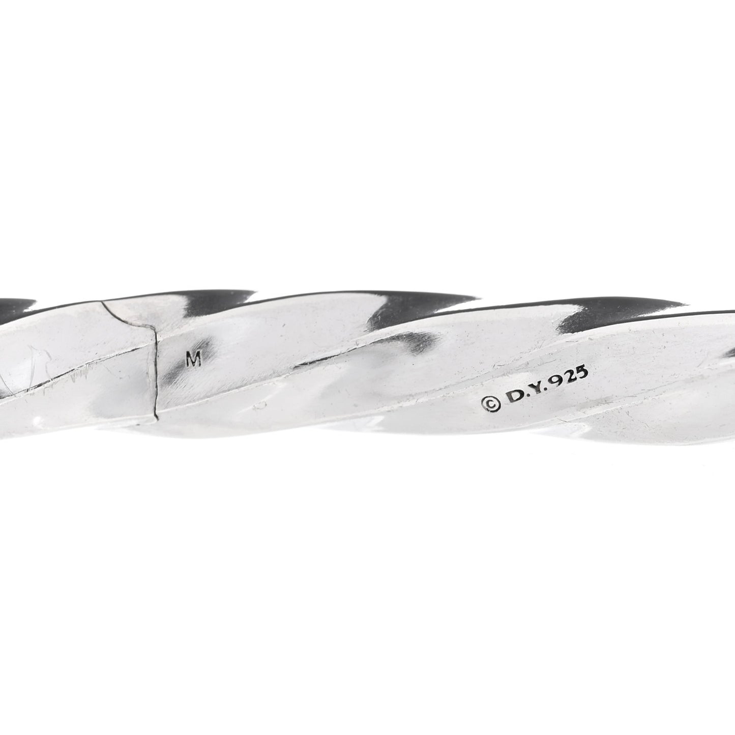 Sterling Silver Diamond 5.5mm Cable Edge Bracelet