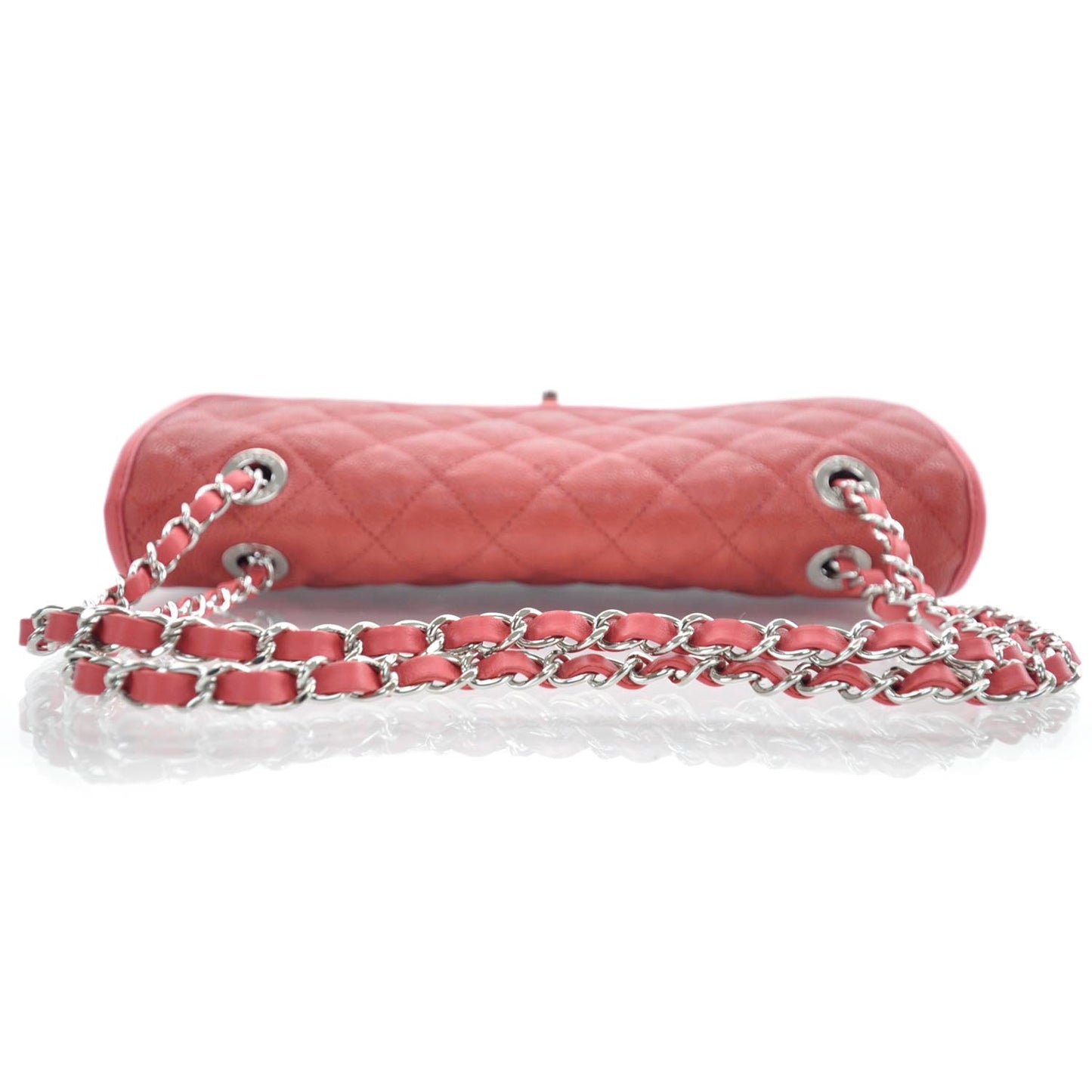 Suede Calfskin French Riviera Flap Red