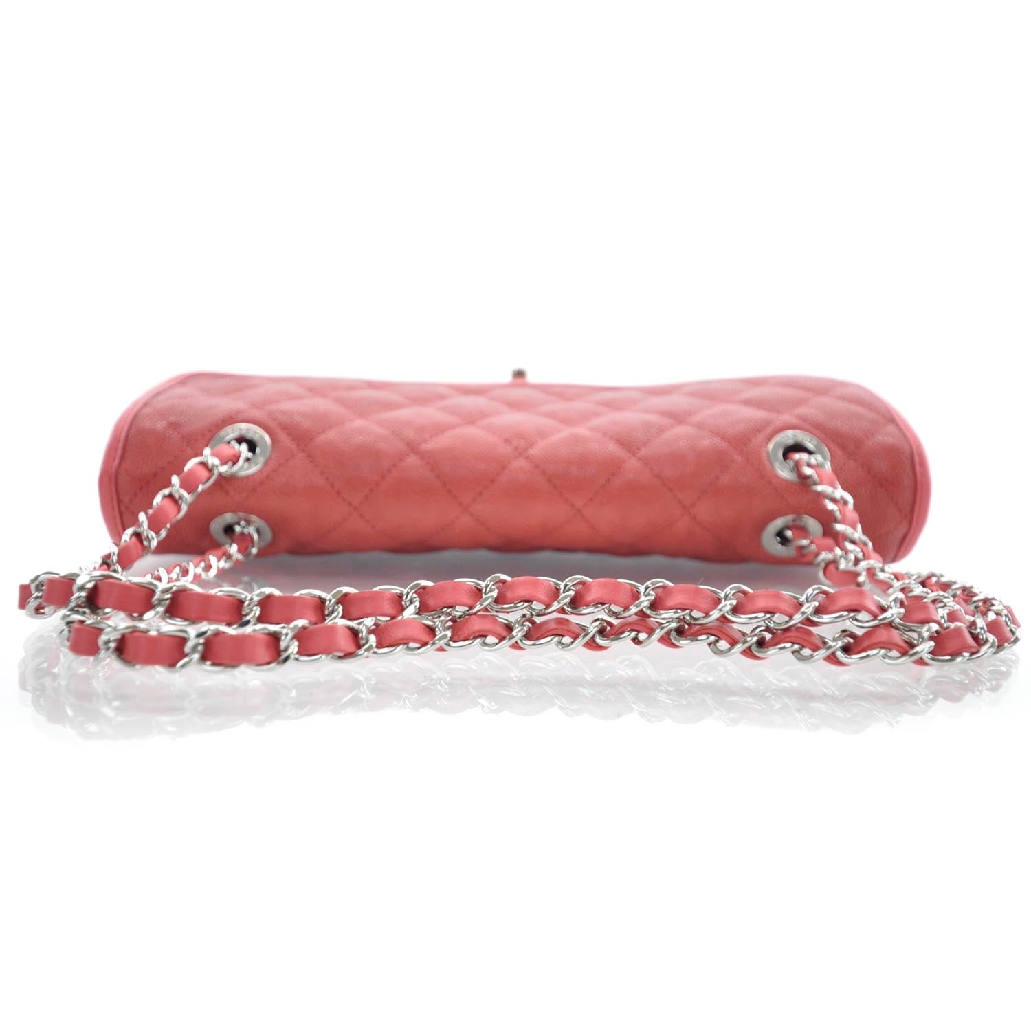 Chanel Suede Calfskin French Riviera Flap Red 5 of 12
