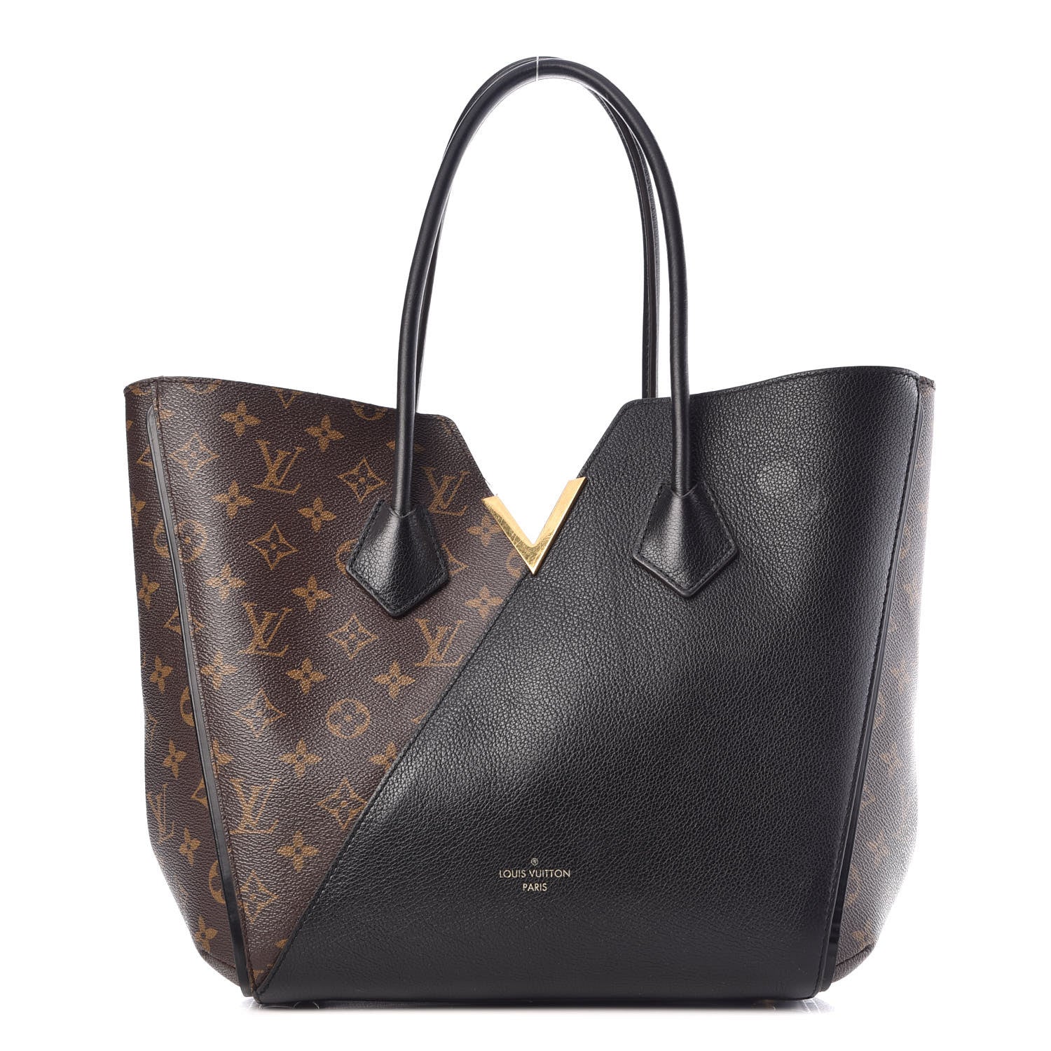 Louis Vuitton Calfskin Monogram Kimono Tote Black 1 of 19
