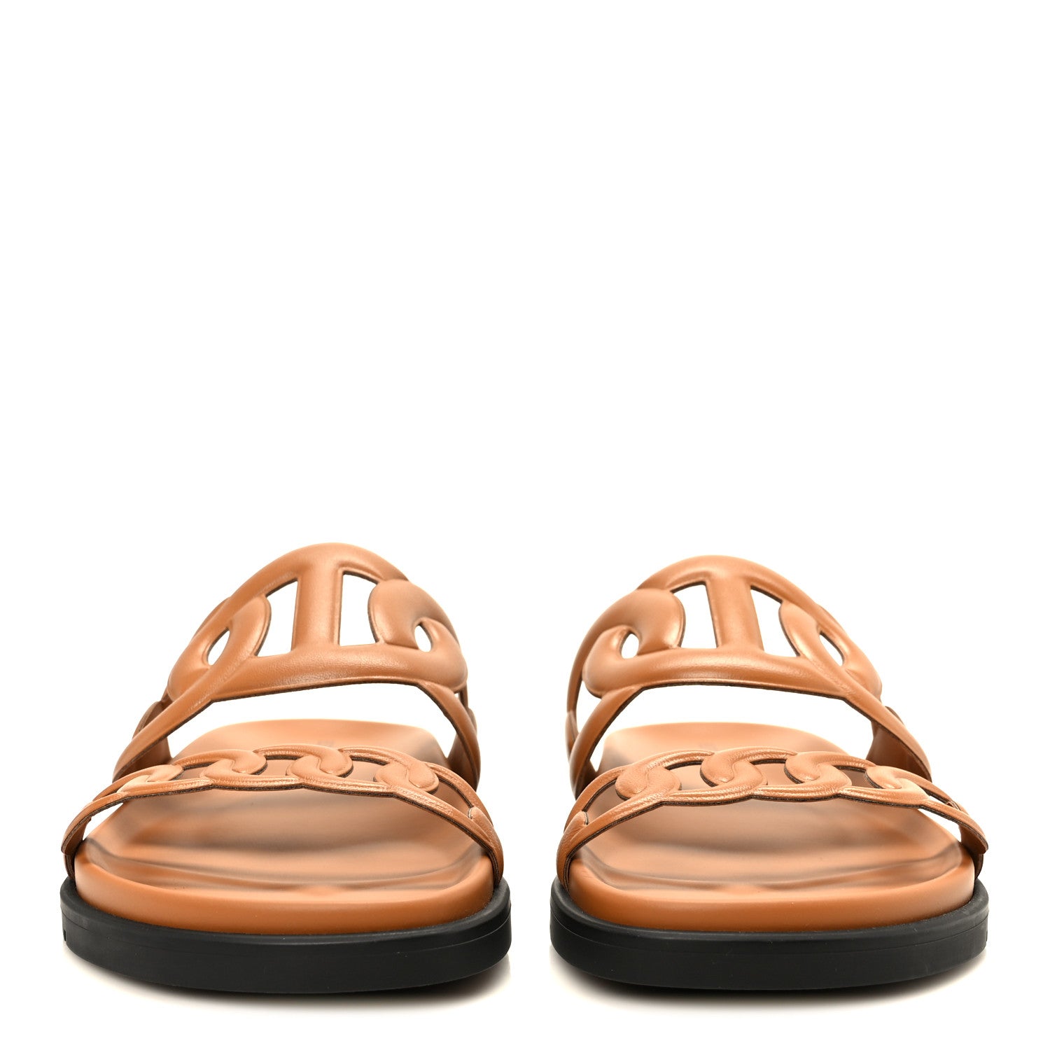 Hermes Nappa Extra Sandals 38 Naturel 3 of 9