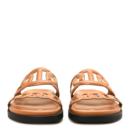 Hermes Nappa Extra Sandals 38 Naturel 3 of 9
