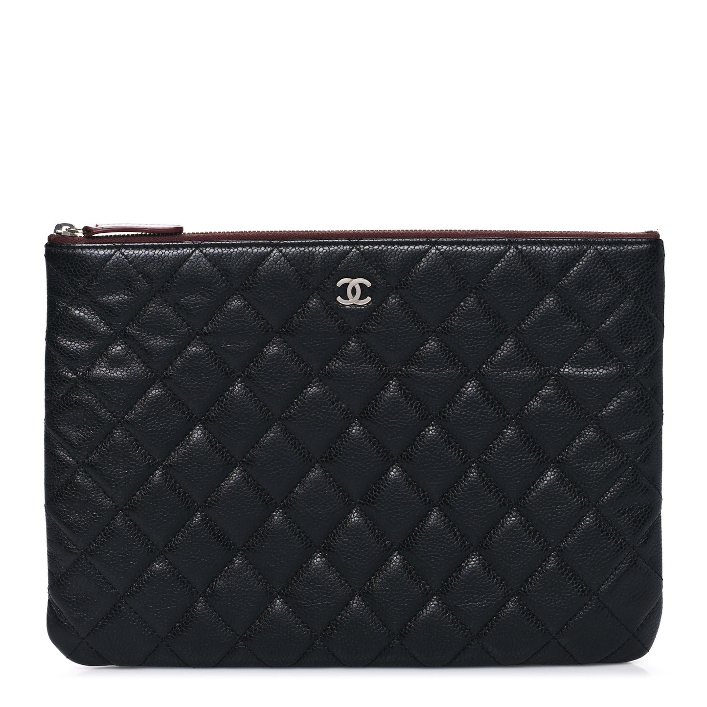 Caviar Quilted Medium Cosmetic Case Black