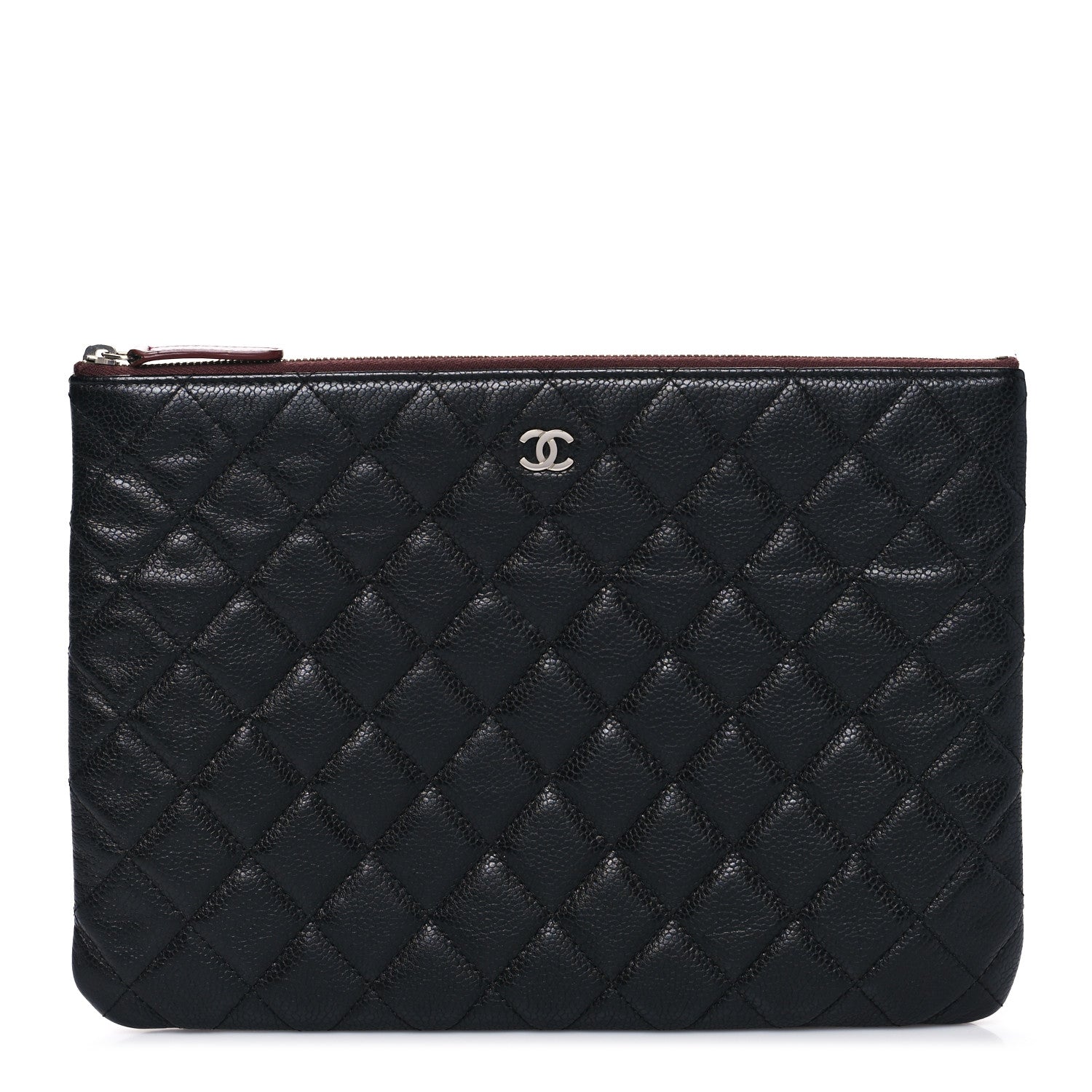 Chanel Caviar Quilted Medium Cosmetic Case Black 1 of 7