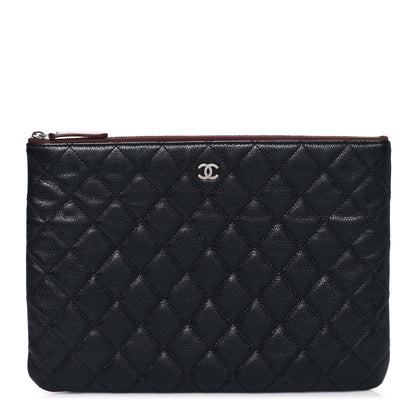 Chanel Caviar Quilted Medium Cosmetic Case Black 1 of 7
