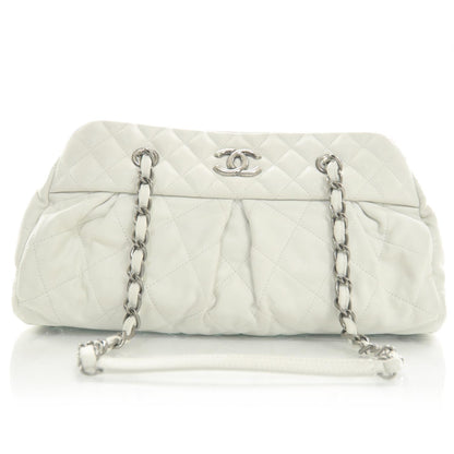 Chanel Iridescent Calfskin Chic Quilt Bowling Bag White 1 of 8