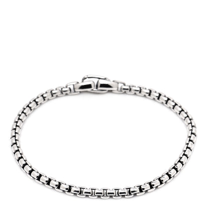 David Yurman Sterling Silver 4mm Box Chain Bracelet 1 of 4