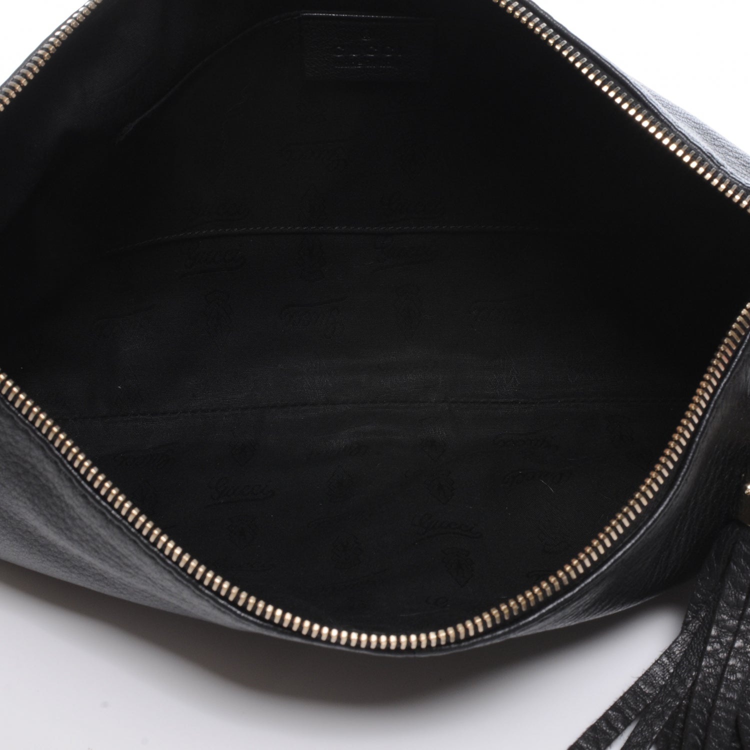 Gucci Leather Sienna Tassel Small Clutch Black 5 of 7