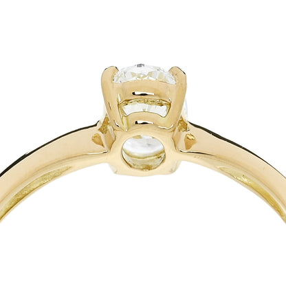 Parker & West by FASHIONPHILE 18K Yellow Gold Diamond .51ct Oval Cut Solitaire Engagement Ring  52 6 8 of 9