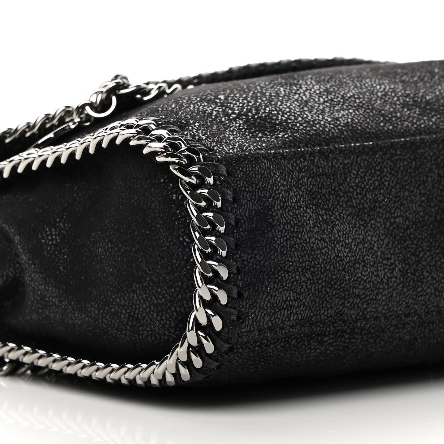 Shaggy Deer Mini Falabella Shoulder Bag Black